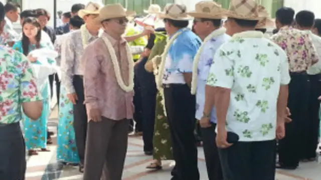 သမ္မတ အိမ်တော် မြက်ခင်းပြင်မှာ သင်္ကြန်ပွဲ ကျင်းပ