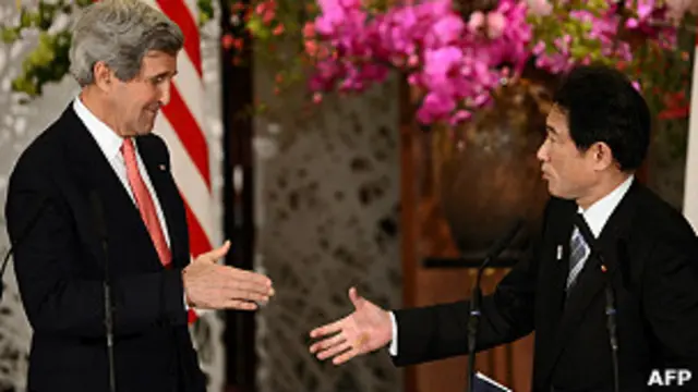 وزیر امور خارجه آمریکا با همتای ژاپنی اش دیدار کرده است