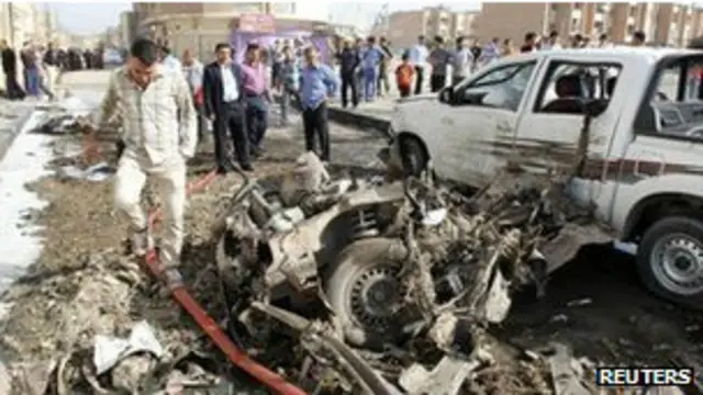 علاوه بر بغداد، پایتخت عراق، شهرهای فلوجه، و کرکوک هم هدف این بمبگذاری ها قرار گرفته اند