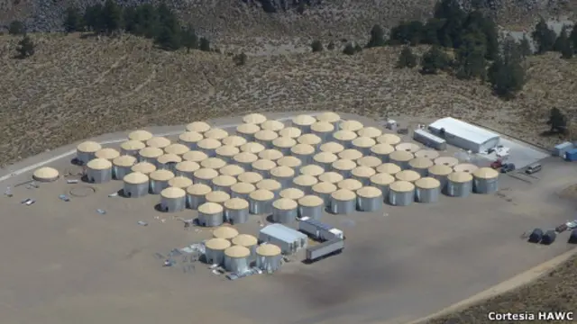 Telescópio HAWC | Foto: Cortesia HAWC