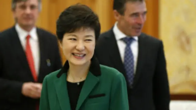 ဝါရှင်တန်ရောက် တောင်ကိုရီးယား သမ္မတ 