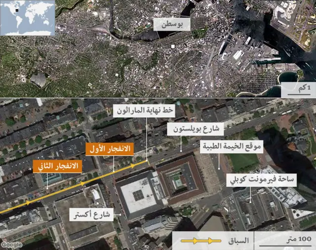 خريطة بوسطن