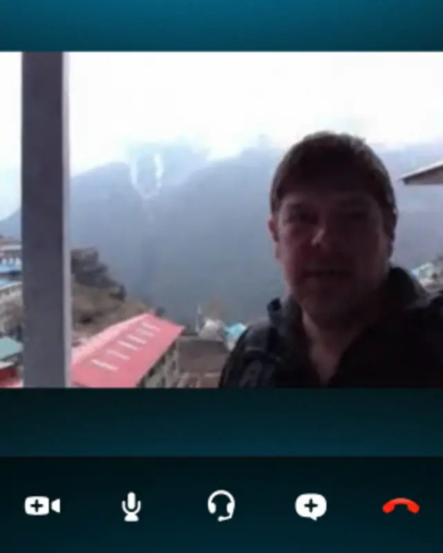 Mark Wood conecta con BBC Mundo via Skype