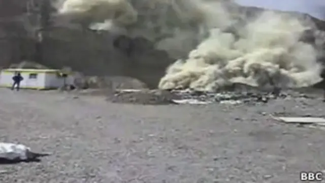 Момент землетрясения в Пакистане