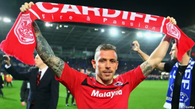 کرگ بلامی بازیکن 33 ساله و متولد کاردیف، صعود تیم شهر خود را "عظیم" و "خارق العاده" توصیف کرد 