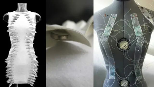 Сукня з секретом: під оздобленням Flutter приховані мікрофони і сенсори, які допомагають людям з вадами слуху "відчути", звідки лунає звук