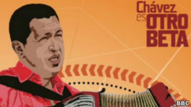 Gravura de Chávez (foto: BBC)