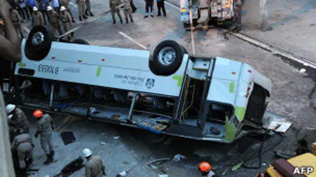 Accidente de autobús en Río