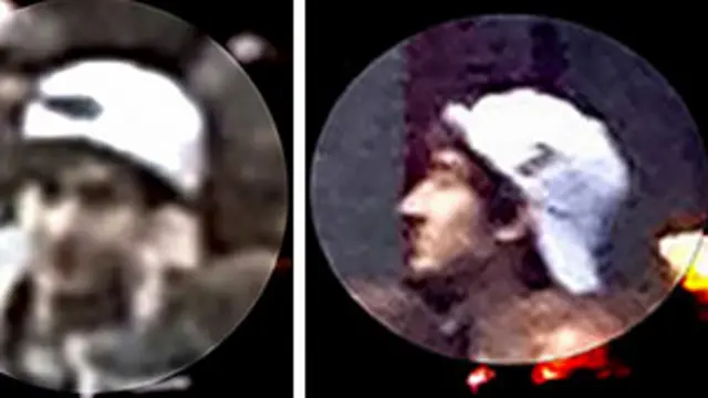 Foto aproximada de suspeito por ataque em Boston