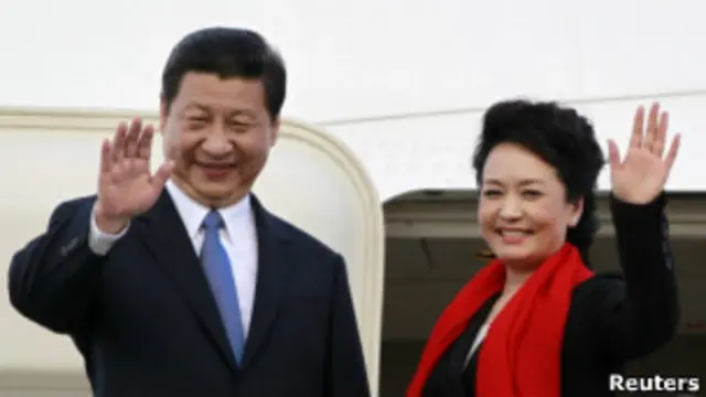 Xi Jinping y su mujer