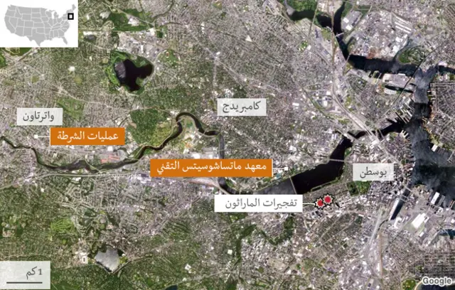 خريطة بوسطن