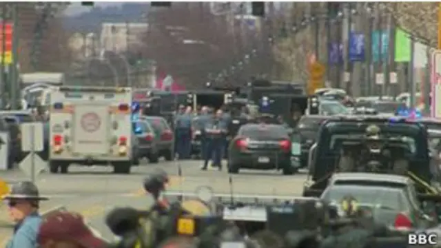 Police Hunt Suspected bomber Dzhokhar Tsarnaev