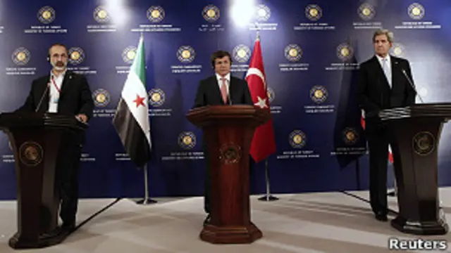 جان کری، وزیر امور خارجه آمریکا در این نشست از دو برابر شدن میزان کمکهای غیر نظامی آمریکا به مخالفان سوری خبر داد