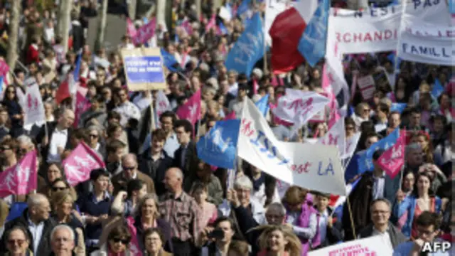 marcha en París