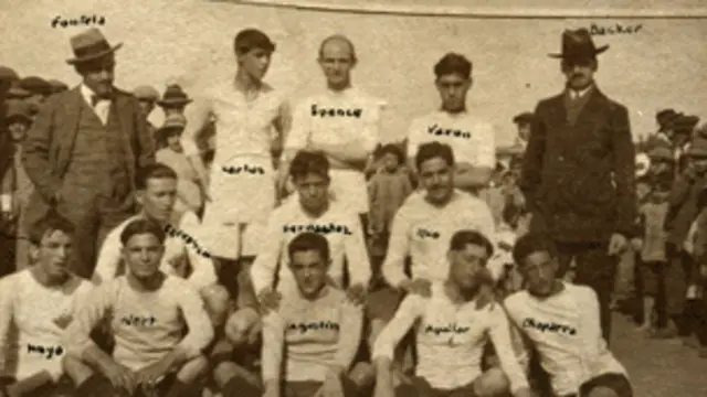 En 1917 el equipo estaba formado por ingleses y españoles.