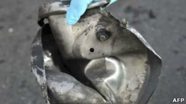 Olla de presión utilizada en la bomba