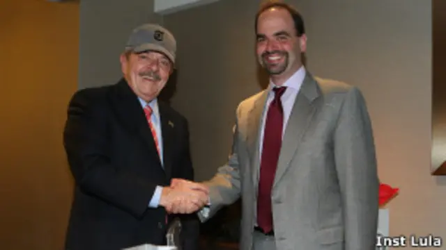 Ex-presidente Lula e  Michael Greenspon, do 'New York Times'