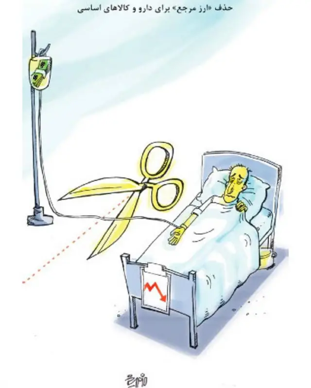 دارو با ارز مرجع، کارتون فیروزه مظفری، شرق