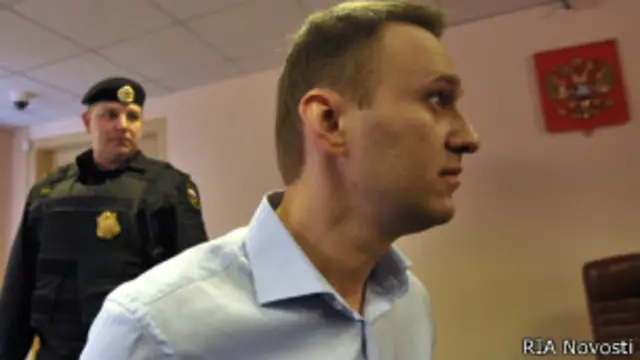 Алексей Навальный на суде в Кирове