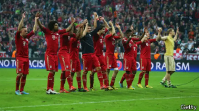 فرحة لاعبي البايرن