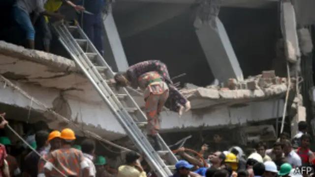 من الشائع انهيار المباني في بنغلادش