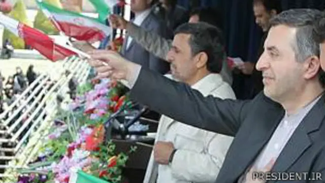 احمدی نژاد و مشایی در اصفهان