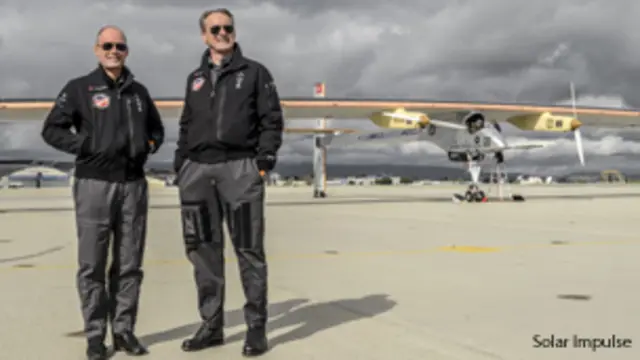 يريد قائدا الطائرة تشجيع السياسيين ورجال الأعمال على تبني مبادرة الطاقة المستدامة. 