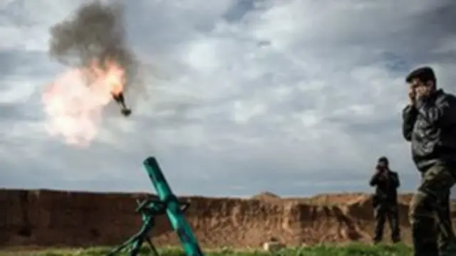 Огонь из миномета