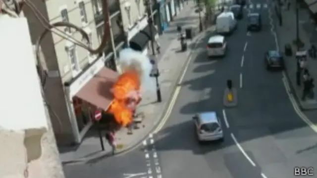 Explosão em Londres | Foto: BBC