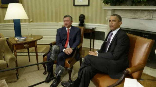 奥巴马与约旦国王阿卜杜拉会谈