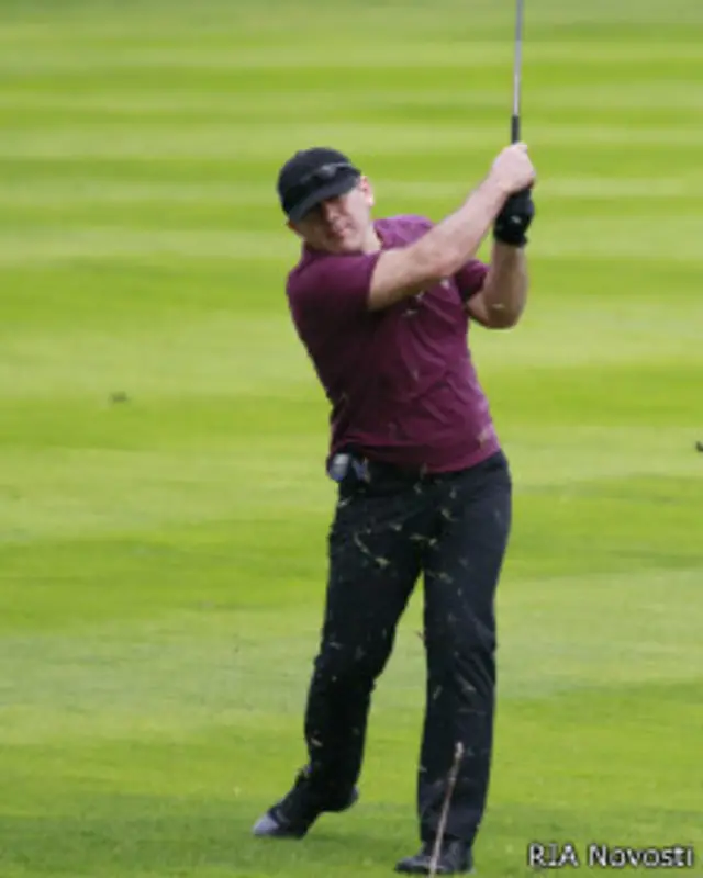  Ахмед Билалов на открытии юбилейного 25-го сезона игры в гольф в Московском городском гольф-клубе.