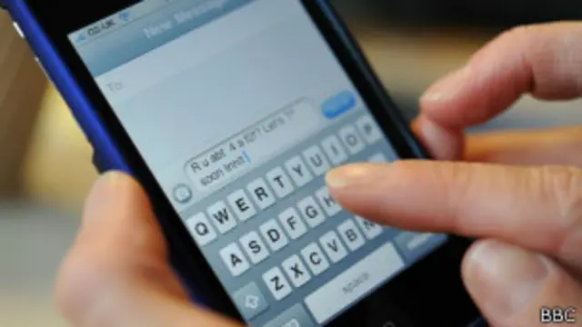 SMS-сообщение, отправляемое по мобильному телефону