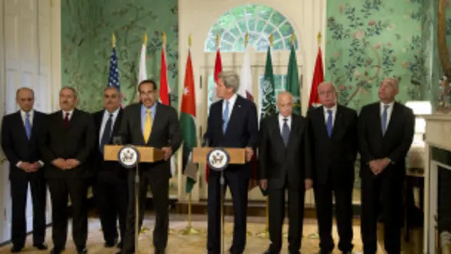 Arab league delegation to Washington