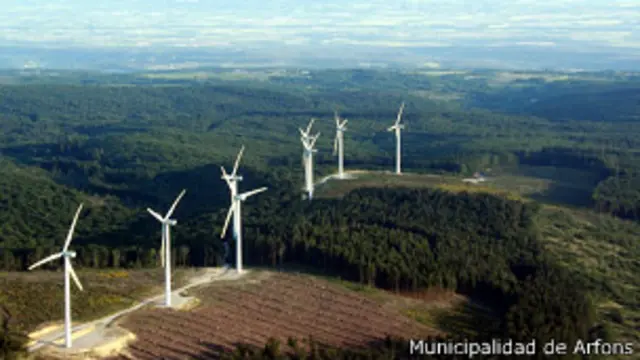 Parque eólico en Arfons