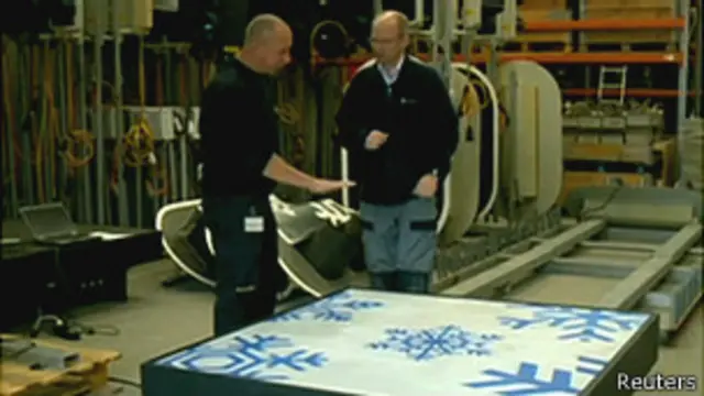 Yola çizilecek kar taneleri için yapılan tasarım