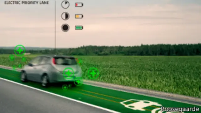 Araç şarj etme şeridi