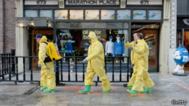 Место взрывов в Бостоне