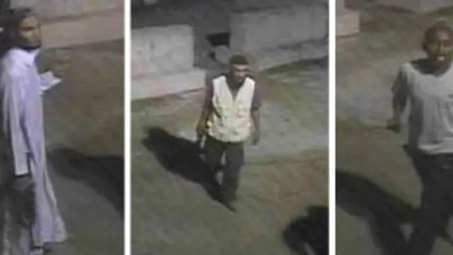 صور الثلاثة المطلوبين