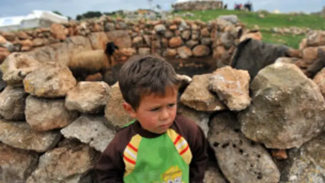 طفل من اللاجئين السوريين في تركيا