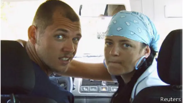 Беата Чепе с товарищем по подпольной ячейке