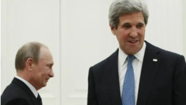 تهدف زيارة كيري إلى تحسين العلاقات المتوترة بين روسيا والولايات المتحدة