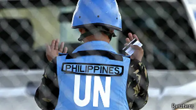 جندي فلبيني بقوات حفظ السلام في الجولان