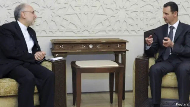 بشار اسد و علی اکبر صالحی