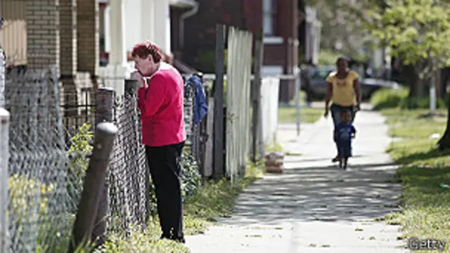 Vecindario en la avenida Seymour