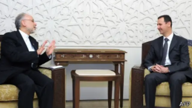 اسد و وزیر خارجه ایران
