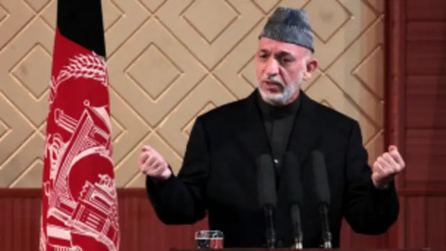 ولسمشر حامد کرزی وايي که څوک په سیمه یا بهر کې هڅه وکړي چې په افغانستان یا سیمه کې د خپلو ګټو په خاطر د افغانستان د بهرني سیاست یوه برخه یا ټول د کوم ګاونډي هېواد تر اغیز لاندې راولي دا یو خیال دی، محال دی او جنون.