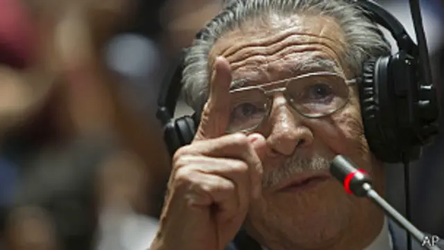 exgeneral guatemalteco Efraín Ríos Montt
