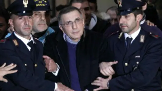 Mafioso detenido por las autoridades