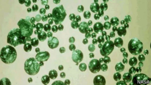 Estas son algunas de las muestras lunares que el equipo de Alberto Saal analizó. 