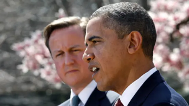 डेविड कैमरन और बराक ओबामा